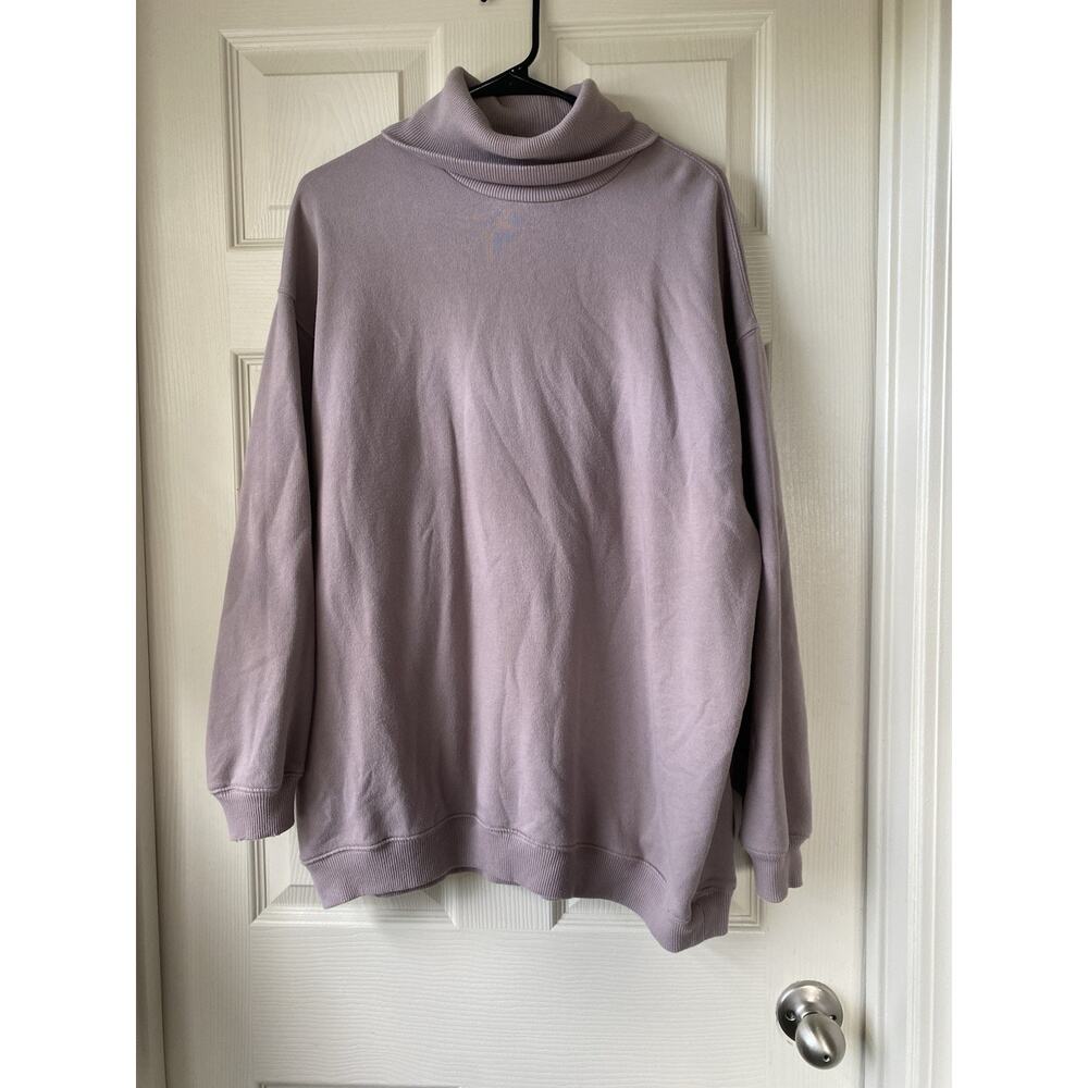 American Eagle Ahh-mazingly Soft Oversized Turtleneck Women's‎ Size XS Purple